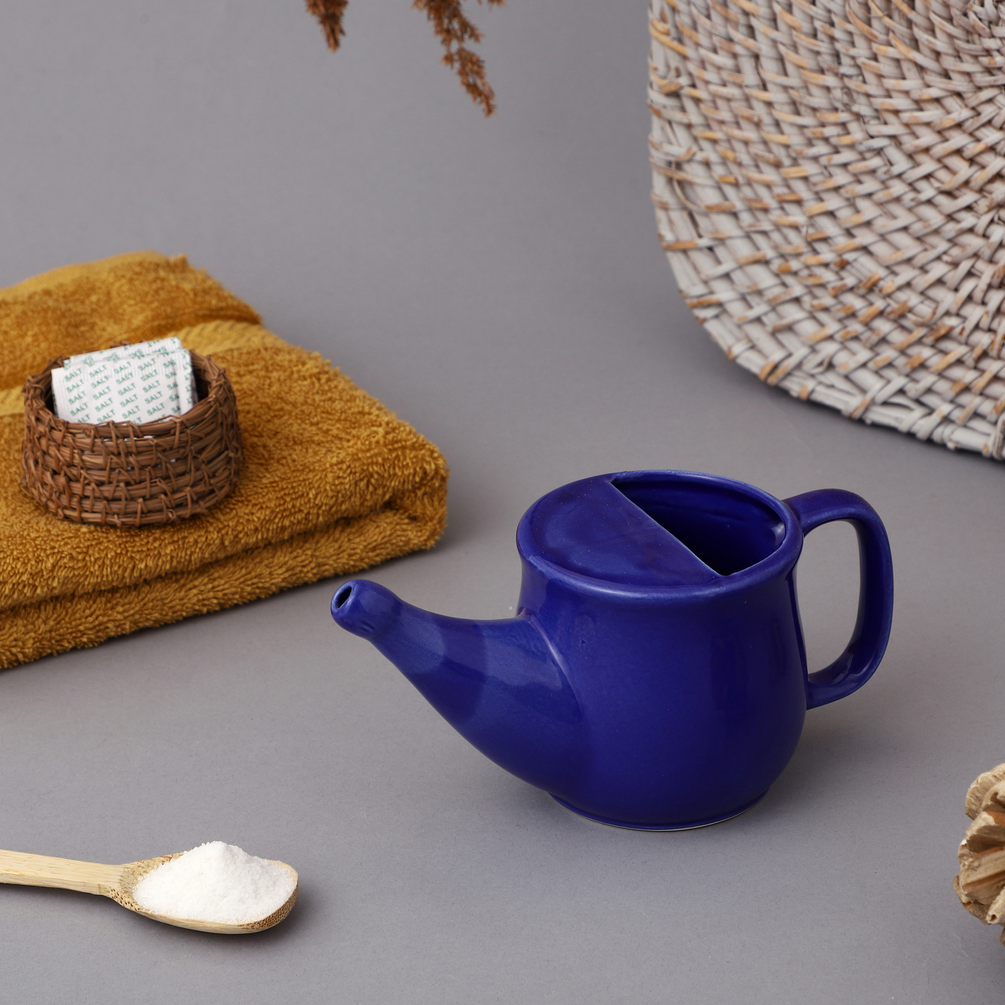 Dark Blue Color Neti Pot