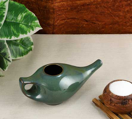 Dark green Color Neti Pot