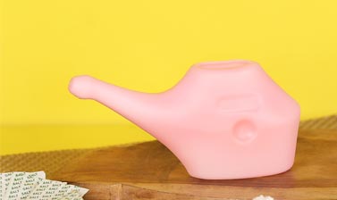 Plastic Pink Color Neti Pot