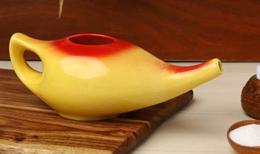 Red Yellow Color Neti Pot