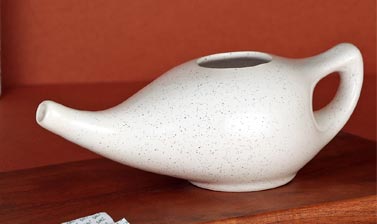 White Dotted Neti Pot