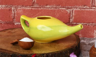 Yellow Green Neti Pot