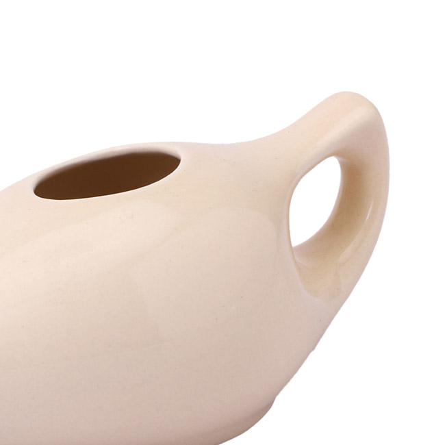 Premium Grade Ceramic Neti Pot for Nasal Cleansing  Cream