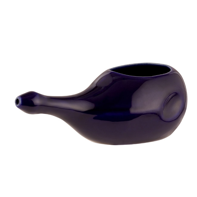 Handmade  Ceramic Without Handle   Neti Pot Voilet