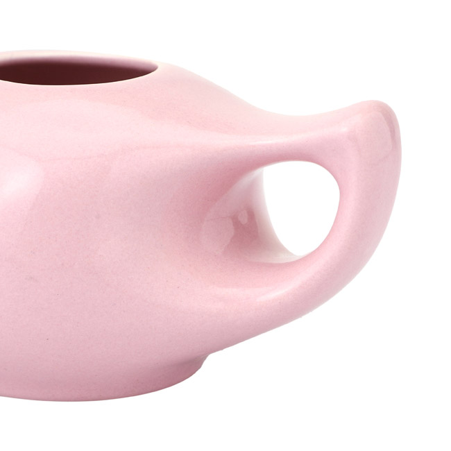 Premium Grade Ceramic Neti Pot for Nasal Cleansing Peach