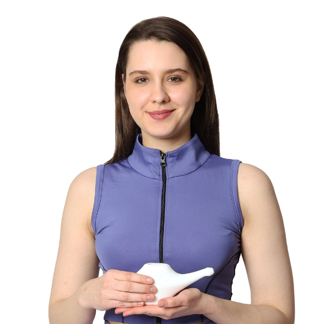 Plastic Neti Pot White