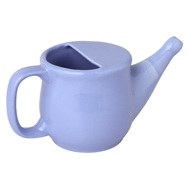 Handmade Spill Proof Ceramic Neti Pot Voilet