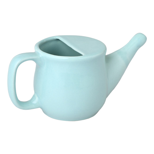 Spill Proof Ceramic Neti Pot Mint Green